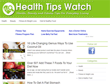 Tablet Screenshot of healthtipswatch.com